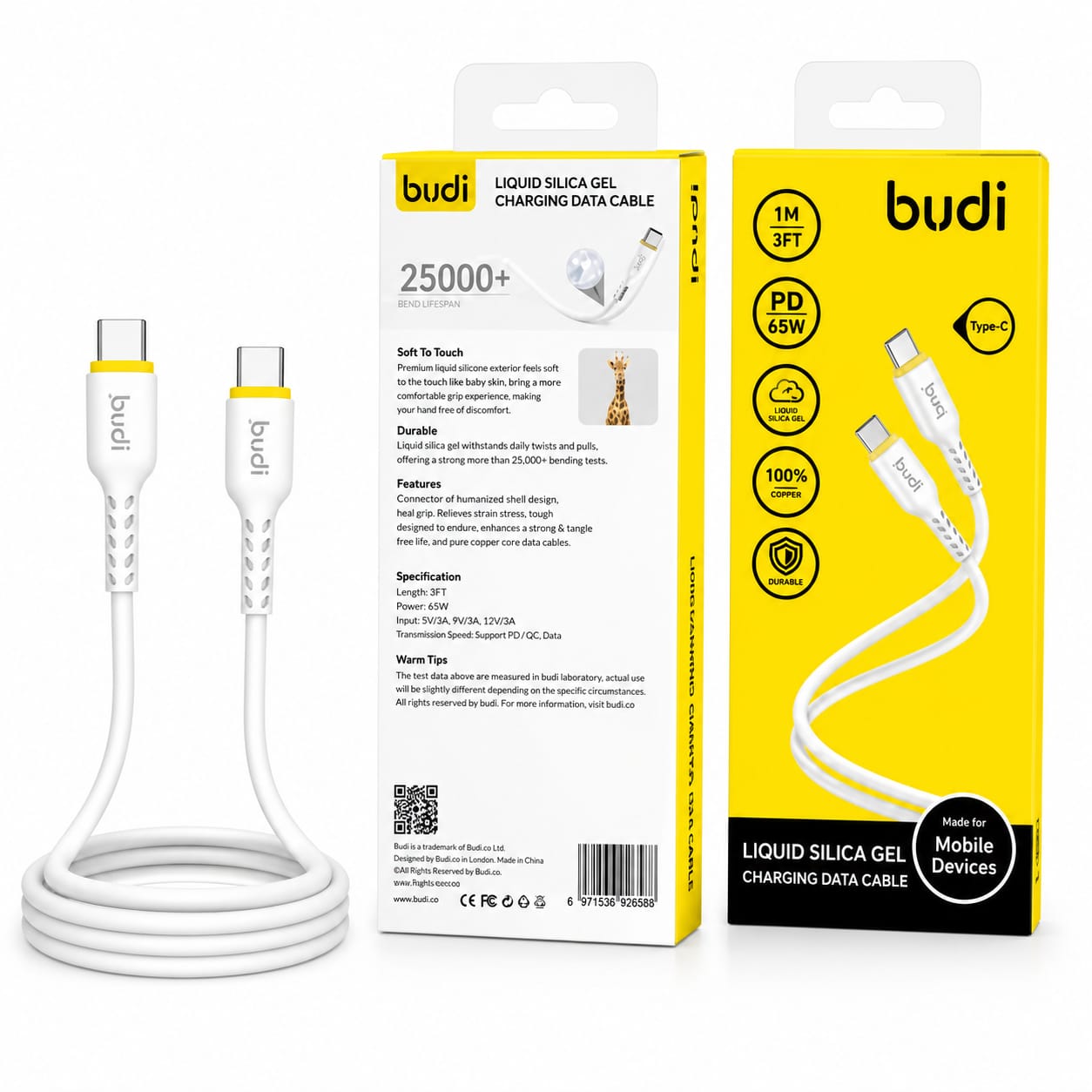 Fast charging cables - BUDI Cables - USB-C