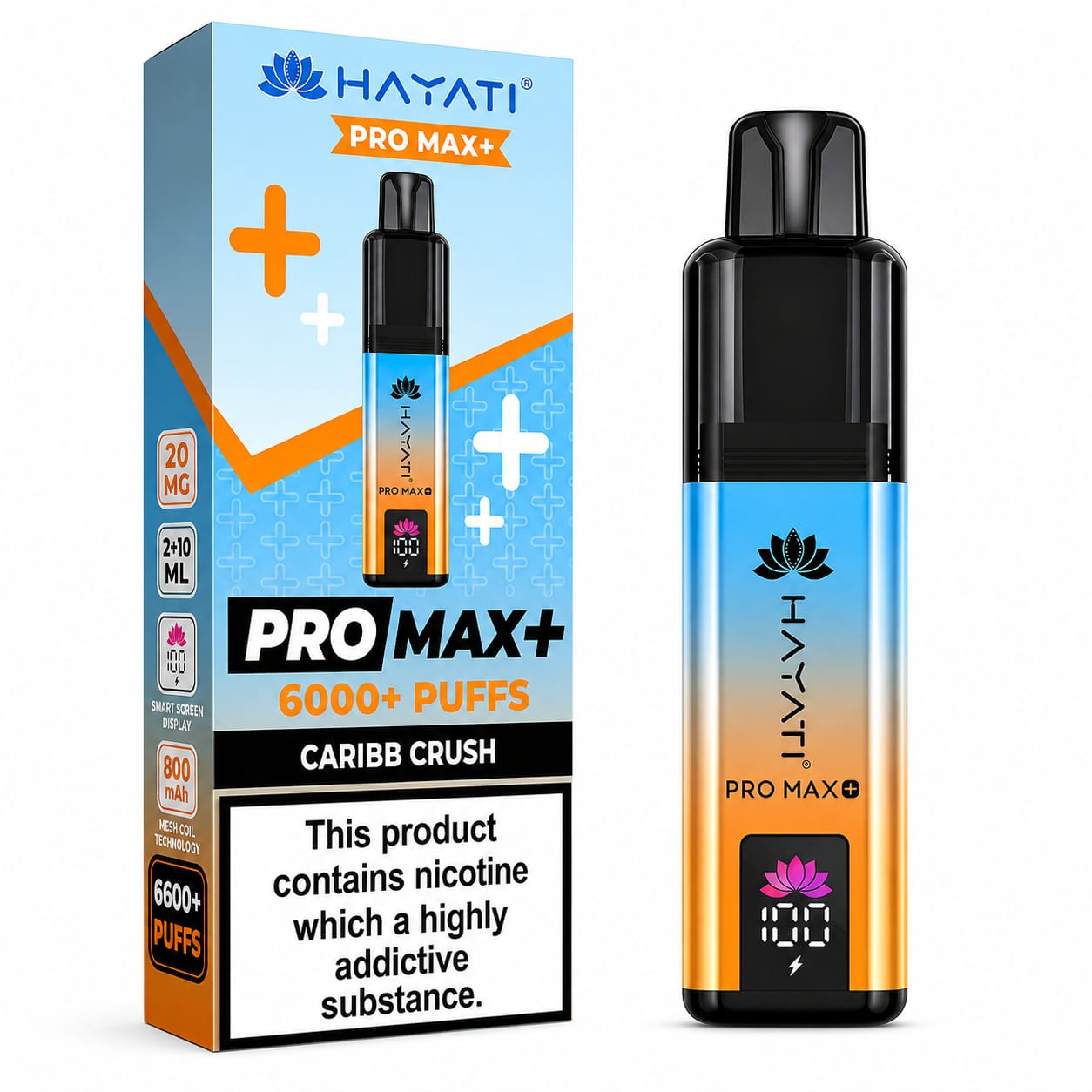Hayati Pro Max Plus 6000 Puff Prefilled Vape Kit - Pack Of 5