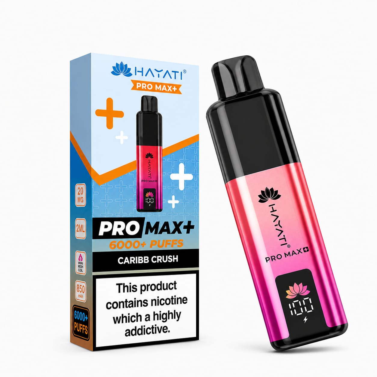 Hayati Pro Max Plus 6000 Puff Prefilled Vape Kit - Pack Of 5
