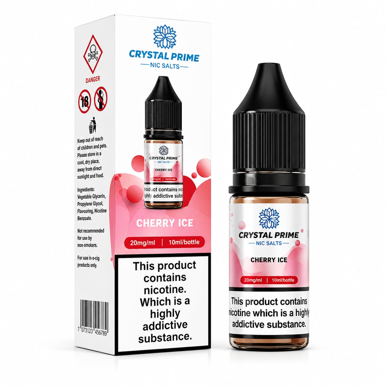 Crystal Prime 7000 Nic Salt 10ml E-Liquid - Pack of 10 Bottles