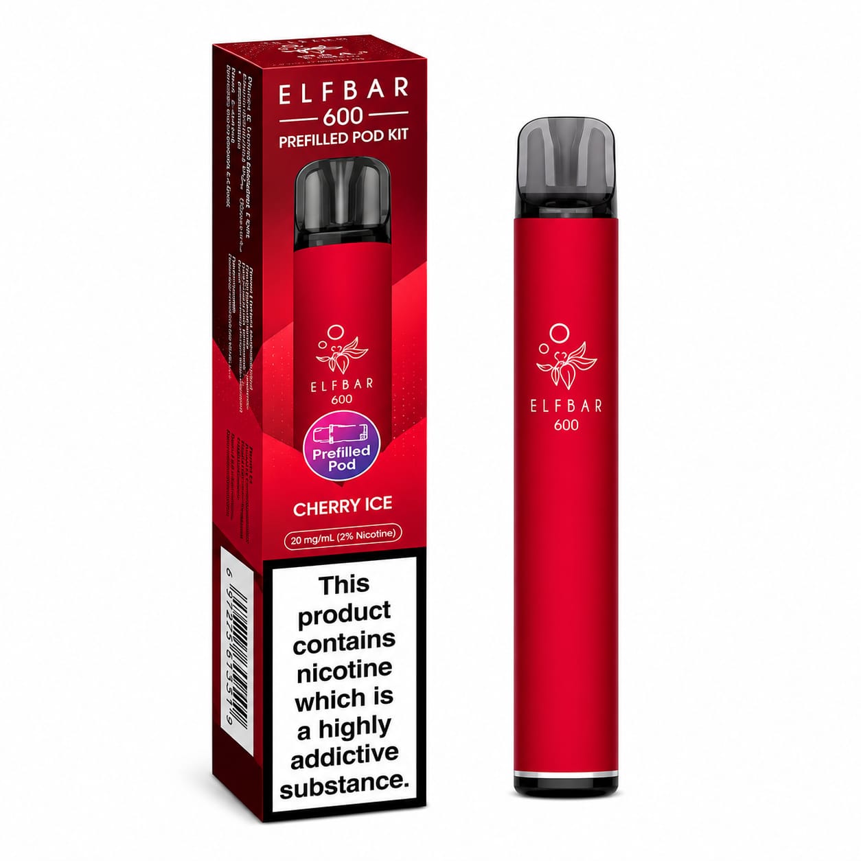 Elf Bar 600 Prefilled Vape Kit, Pack Of 10 Vapes