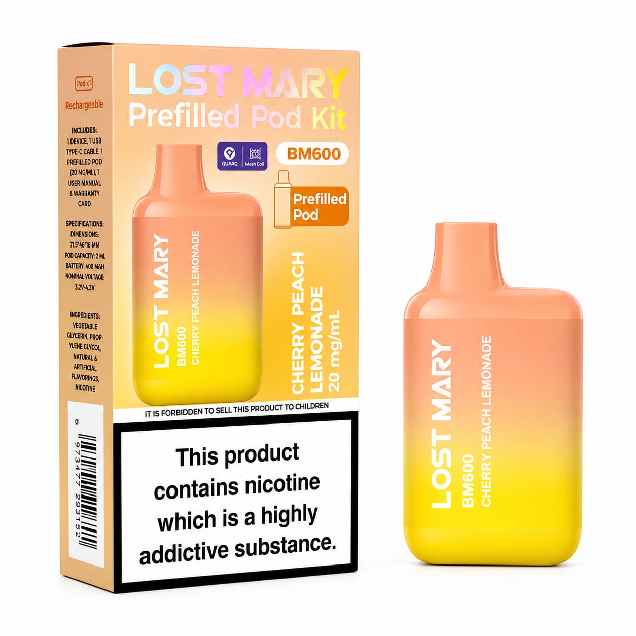 Lost Mary BM600 Prefilled Vape Kit - Single Edition