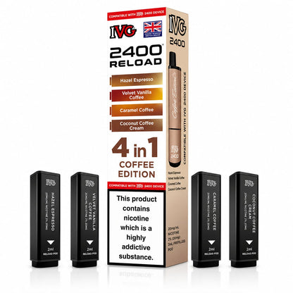 Ivg 2400 Reloaded Prefilled 4 in 1 Replacement Pods -Pack of 5