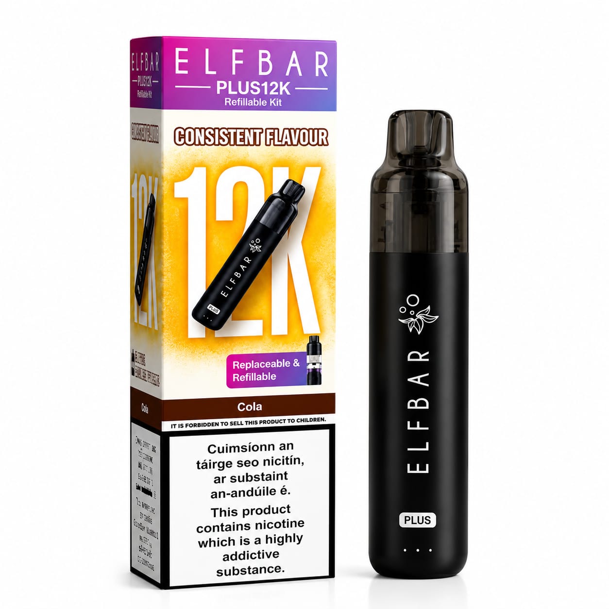 Elf Bar Elfplus 12K Prefilled Vape Kit: Single Kit