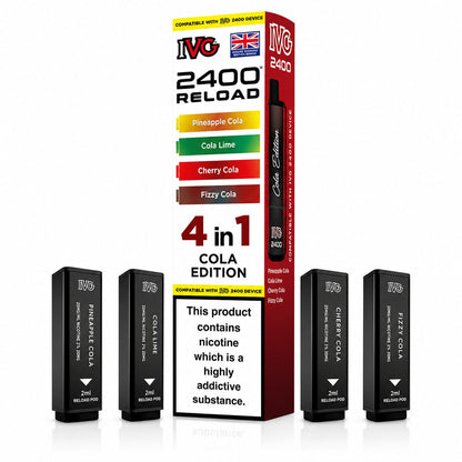Ivg 2400 Reloaded Prefilled 4 in 1 Replacement Pods -Pack of 5