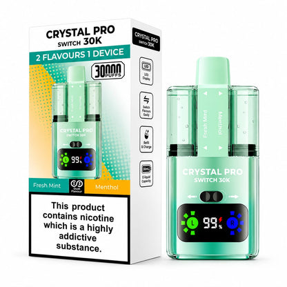 Crystal Pro Switch 30k Prefilled Vape Kit, Pack Of 5 Devices