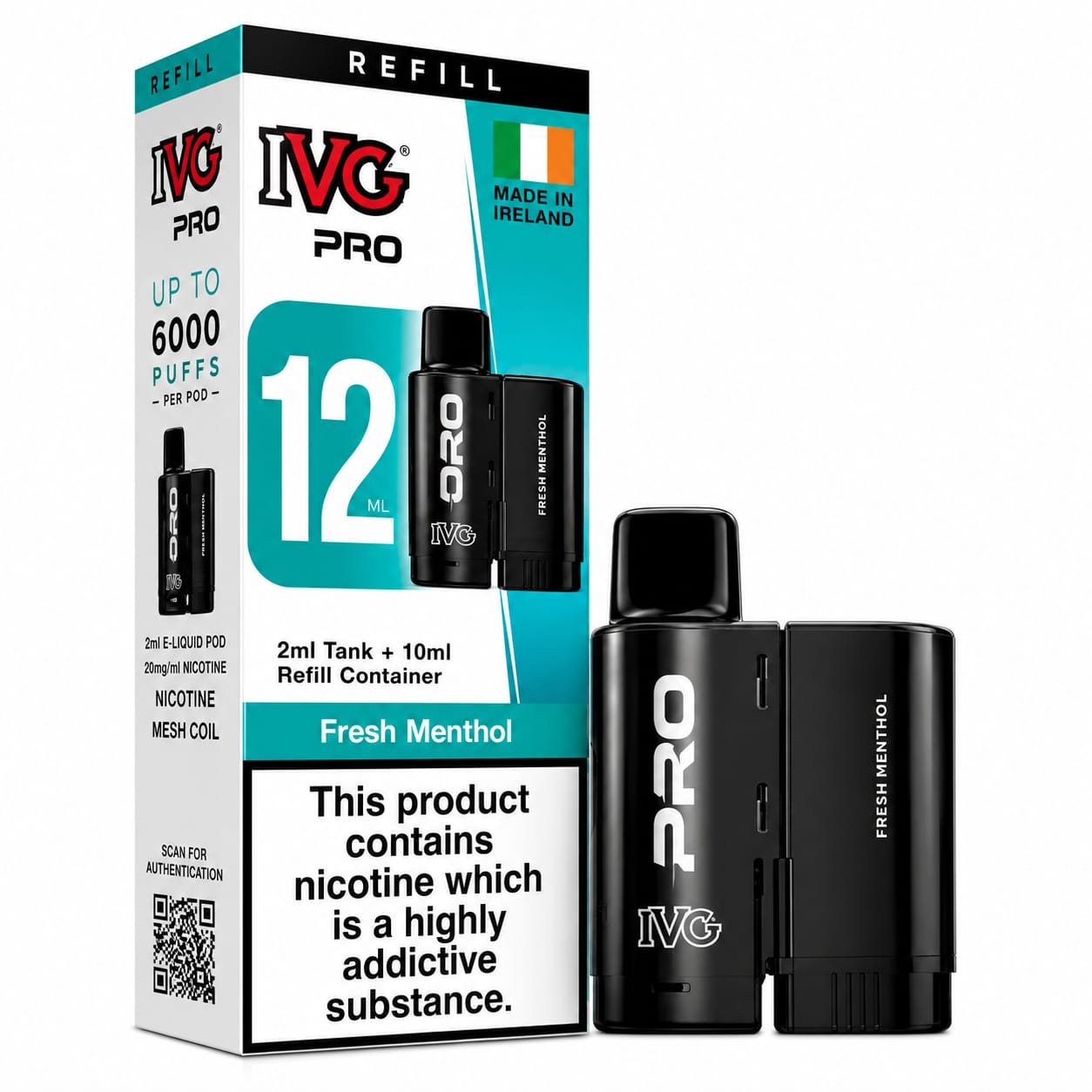 IVG Pro 12 Prefilled Replacement Pods, Single