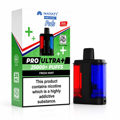 Hayati Pro Ultra Plus 25000 Puff Prefilled Replacement Pods 20mg, Pack Of 5