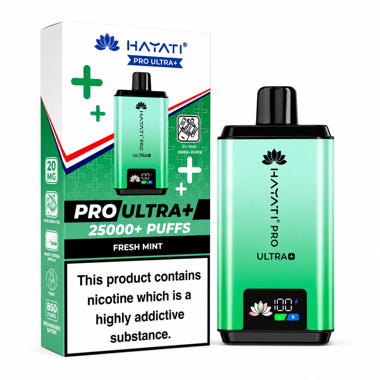 Hayati Pro Ultra Plus 25000 Prefilled Vape Kit, Single Device