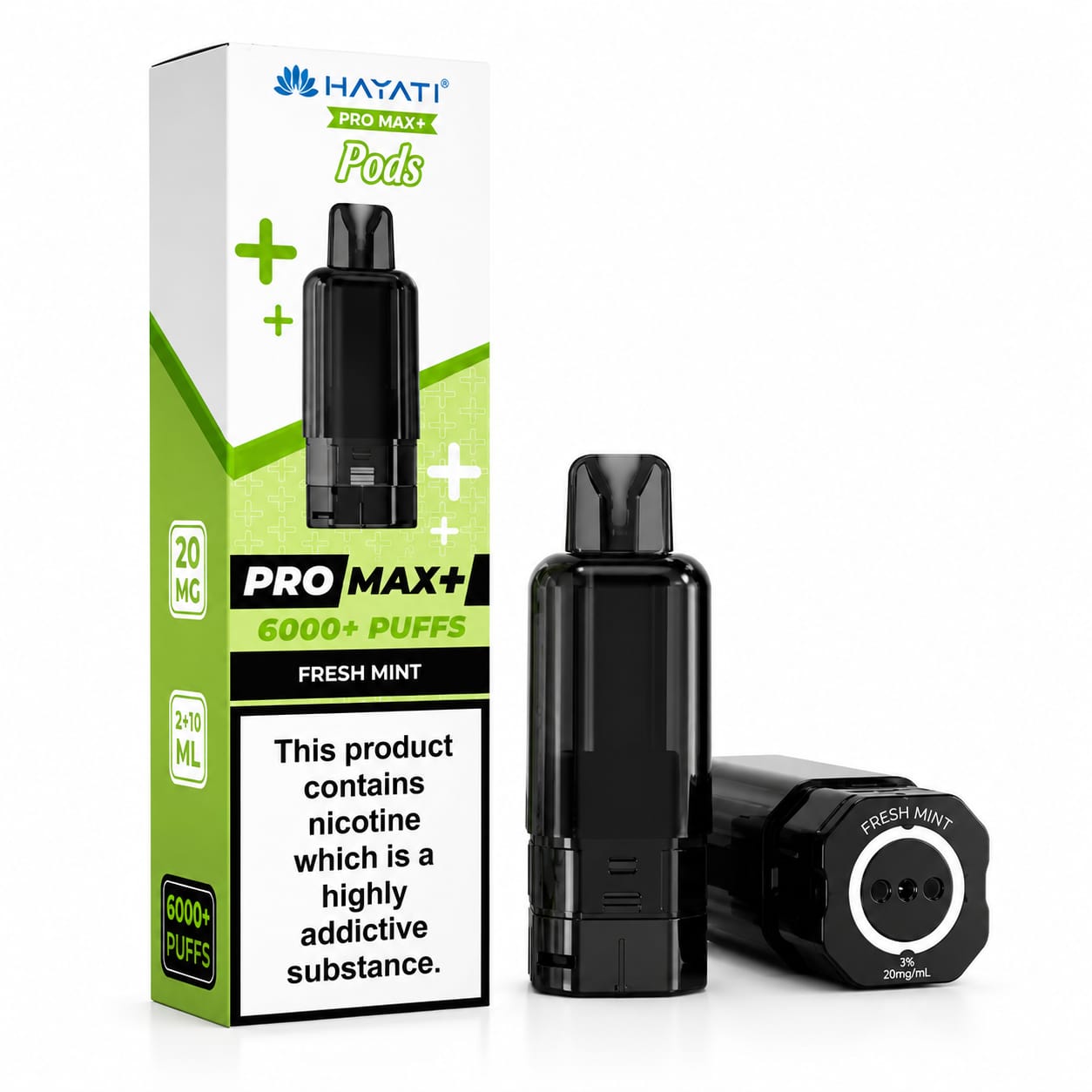 Hayati Pro Max Plus 6000 Puff Prefilled Replacement Pods, Pack Of 5