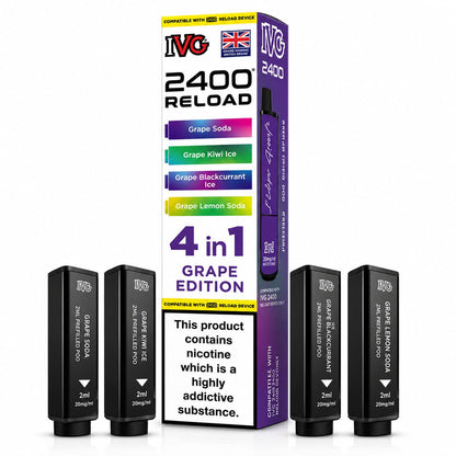 Ivg 2400 Reloaded Prefilled 4 in 1 Replacement Pods -Pack of 5