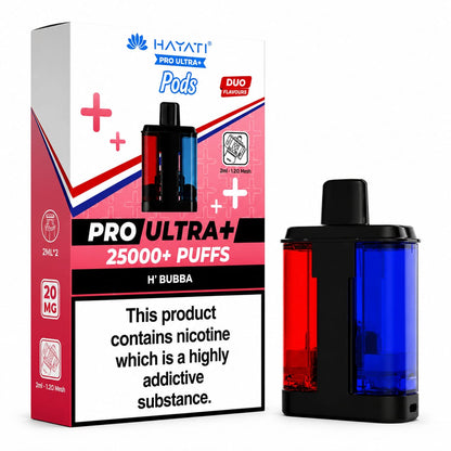 Hayati Pro Ultra Plus 25000 Puff Prefilled Replacement Pods 20mg, Pack Of 5
