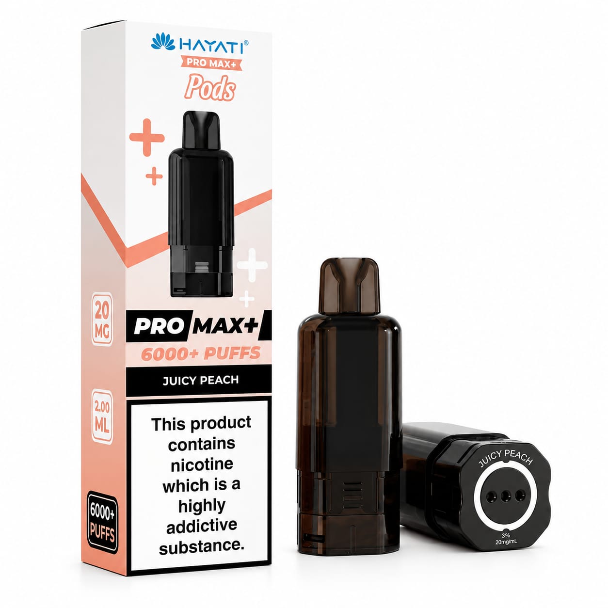 Hayati Pro Max Plus 6000 Puff Prefilled Replacement Pods, Pack Of 5