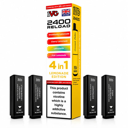 Ivg 2400 Reloaded Prefilled 4 in 1 Replacement Pods -Pack of 5