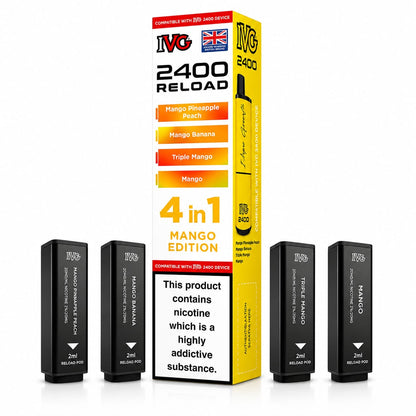 Ivg 2400 Reloaded Prefilled 4 in 1 Replacement Pods -Pack of 5