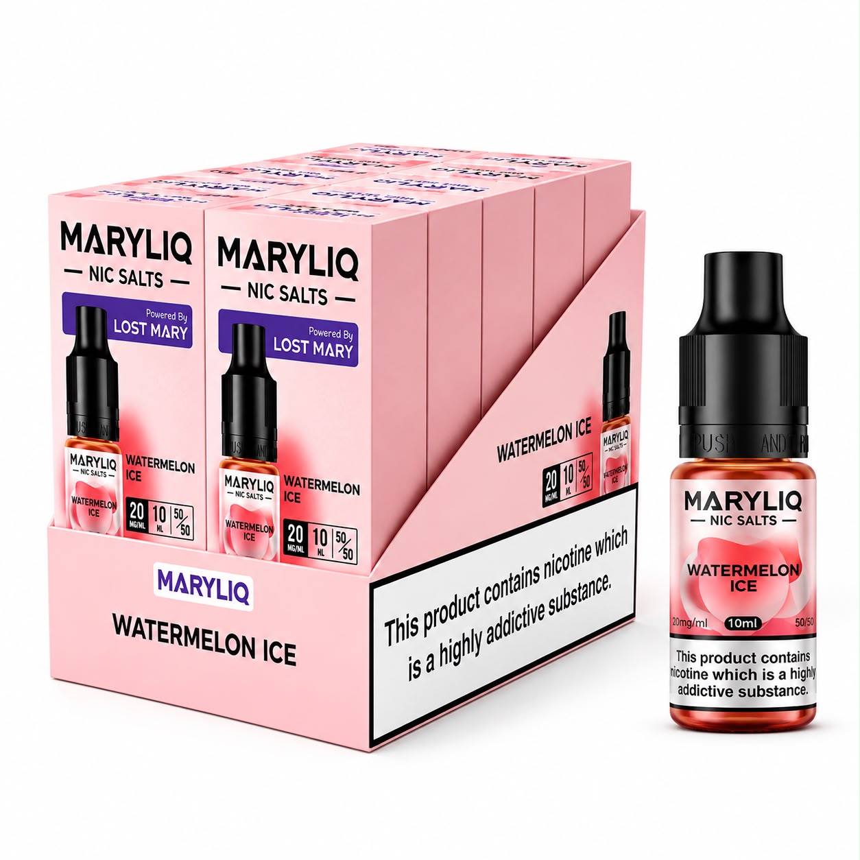 Lost Mary MaryLiq Nic Salt 10ml E-Liquid - Pack of 10 Bottles