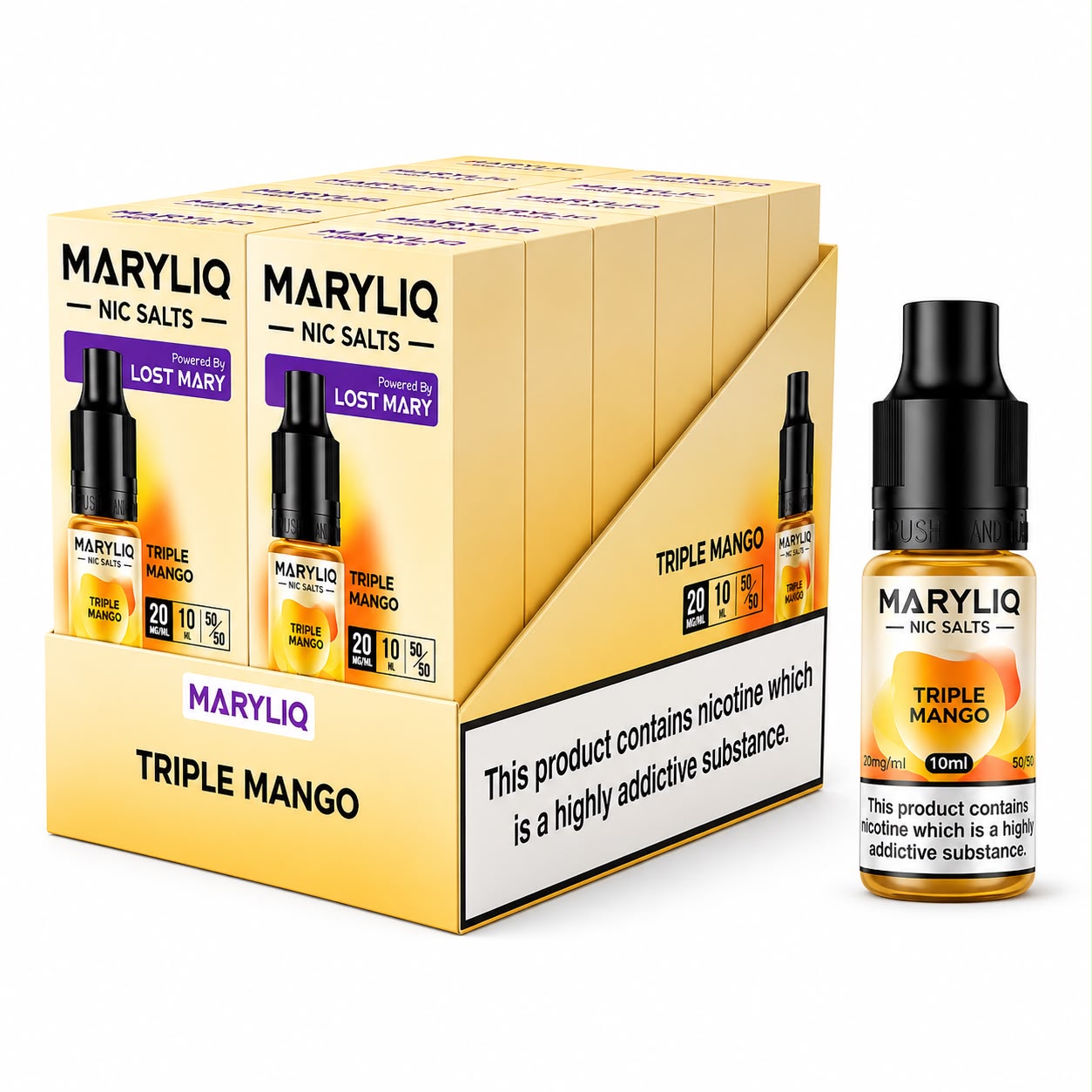 Lost Mary MaryLiq Nic Salt 10ml E-Liquid - Pack of 10 Bottles