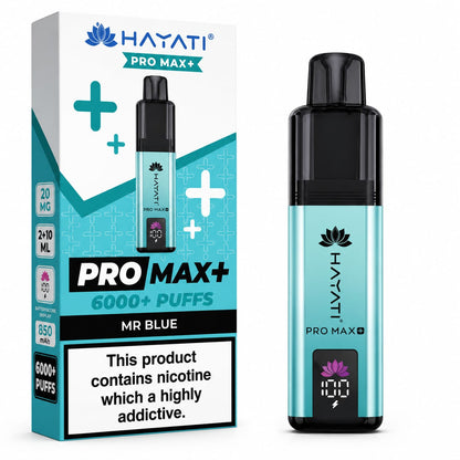 Hayati Pro Max Plus 6000 Puff Prefilled Vape Kit - Pack Of 5