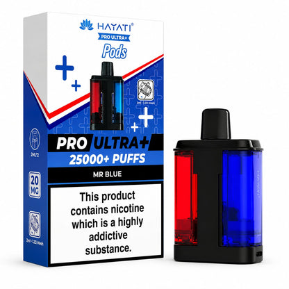 Hayati Pro Ultra Plus 25000 Puff Prefilled Replacement Pods 20mg, Pack Of 5