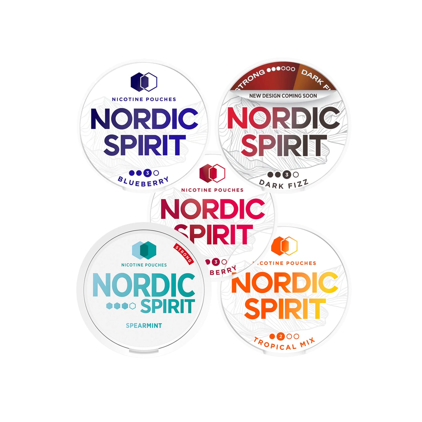 Nordic Spirit Nicotine Pouches, Pack Of 5 Cans