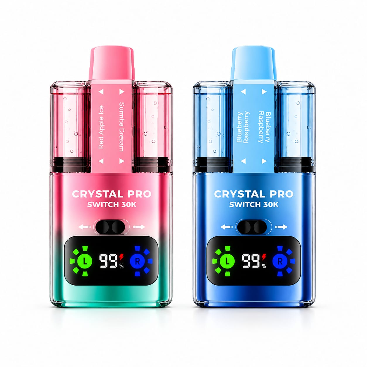Crystal Pro Switch 30k Prefilled Vape Kit, Pack Of 5 Devices