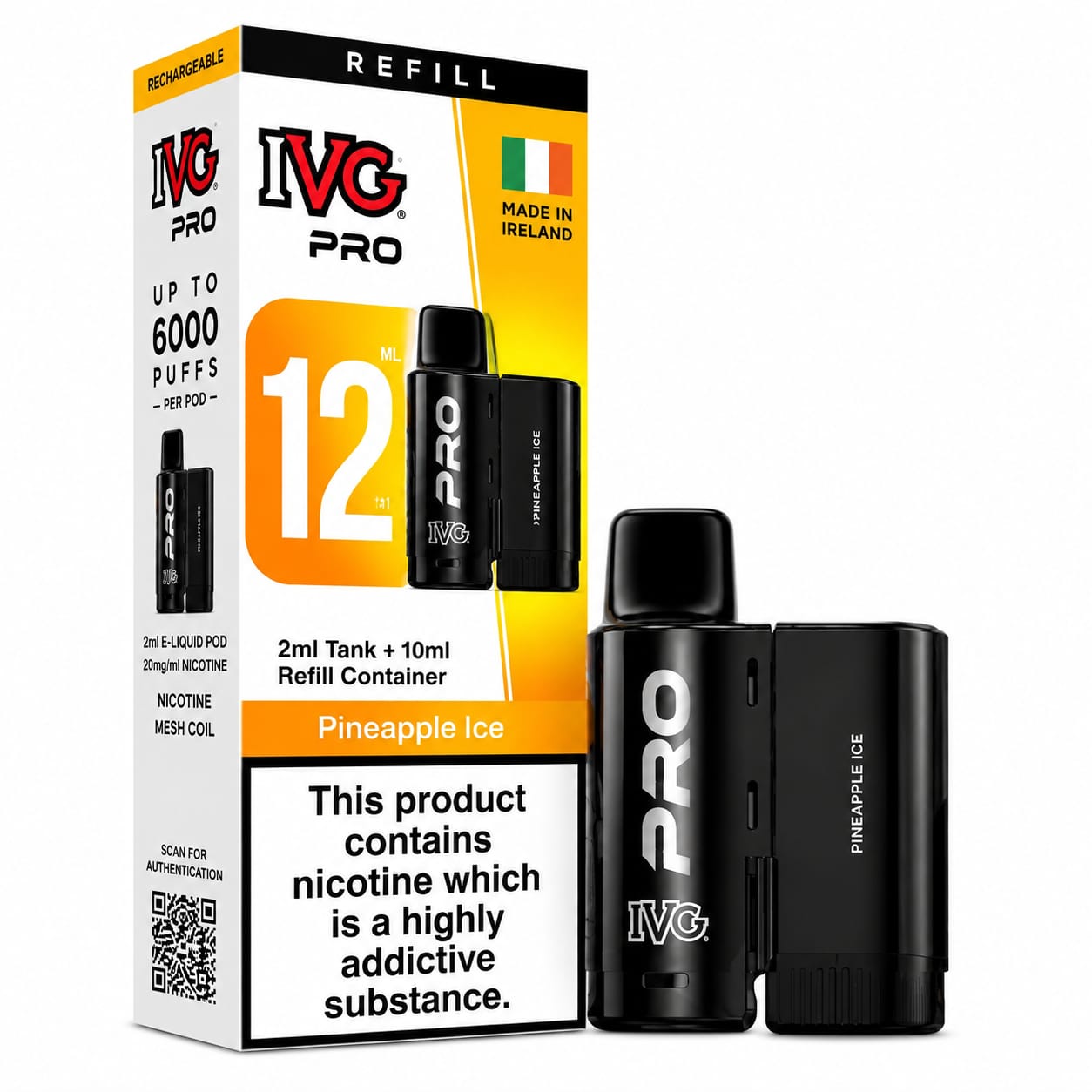 IVG Pro 12 Prefilled Replacement Pods, Single