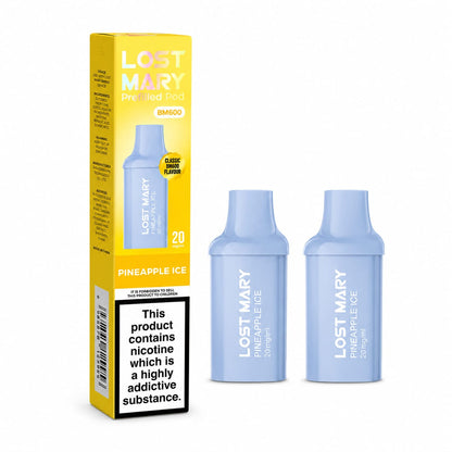 Lost Mary BM600 Prefilled Replacement Pods 20mg, Pack Of 10