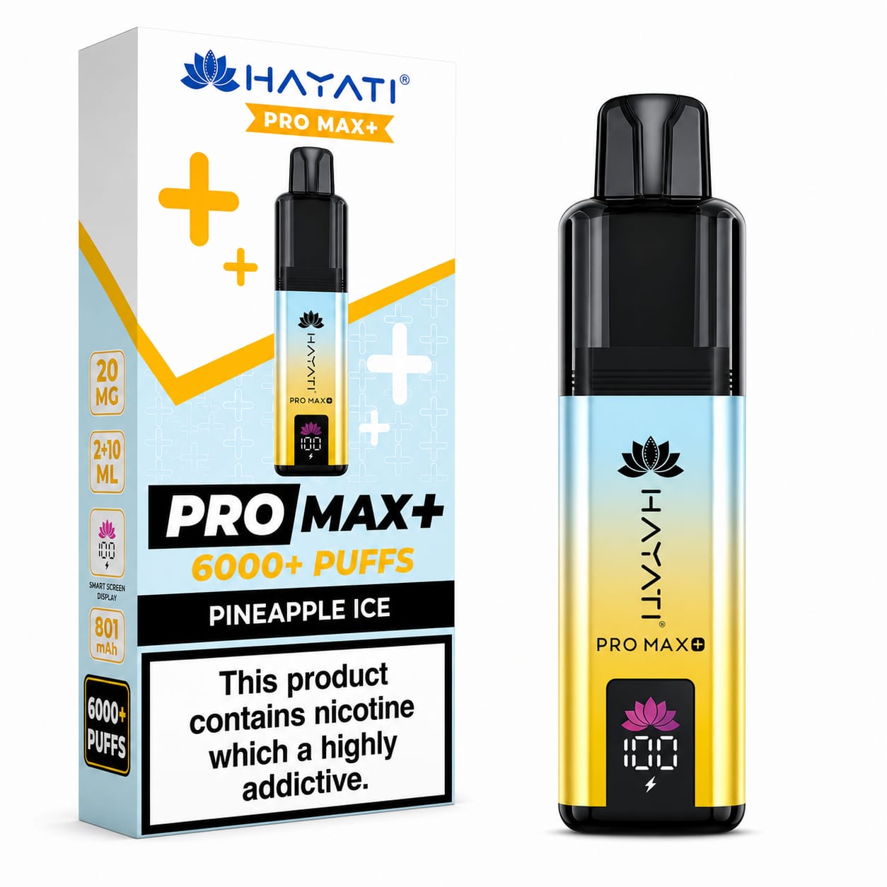 Hayati Pro Max Plus 6000 Puff Prefilled Vape Kit - Pack Of 5