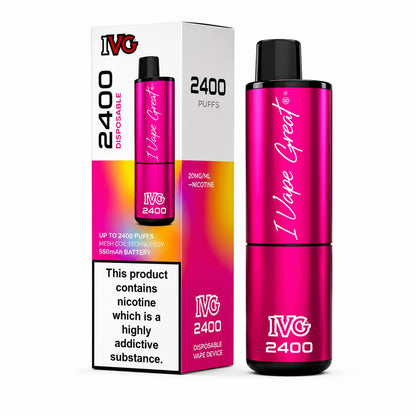 IVG 2400 Disposable 4 in 1 Edition Vape, Pack Of 5 Devices