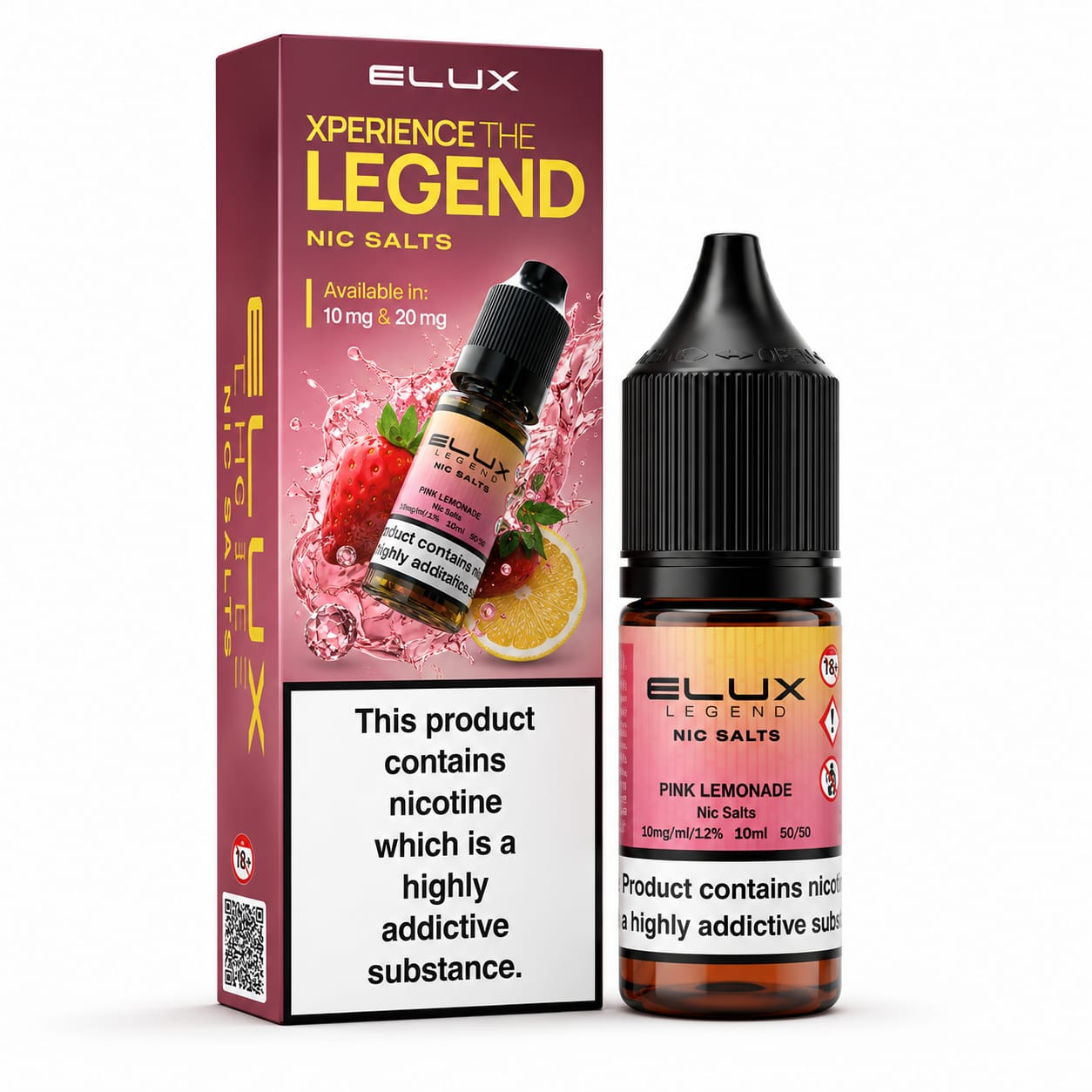 Elux Legend Nic Salt 10ml E-Liquid - Pack of 10 Bottles