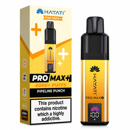 Hayati Pro Max Plus 6000 Puff Prefilled Vape Kit - Pack Of 5