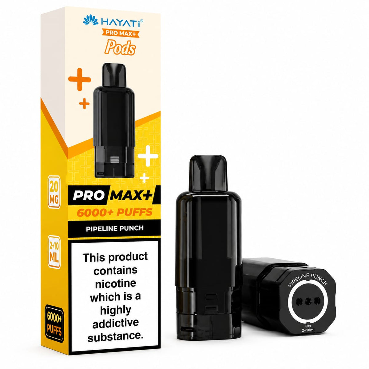 Hayati Pro Max Plus 6000 Puff Prefilled Replacement Pods, Pack Of 5