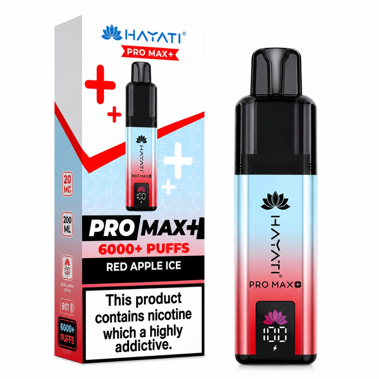 Hayati Pro Max Plus 6000 Puff Prefilled Vape Kit - Pack Of 5