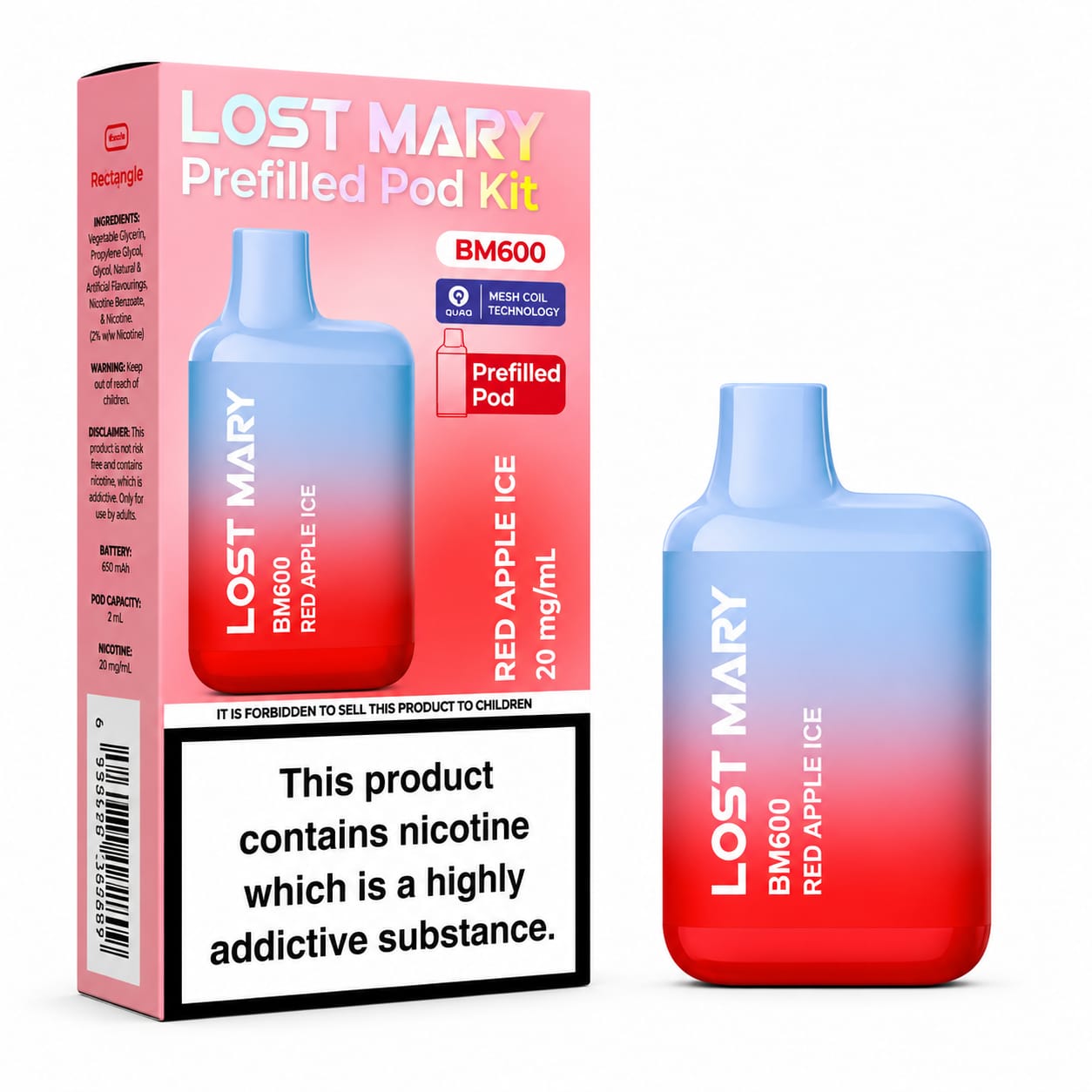 Lost Mary BM600 Prefilled Vape Kit - Single Edition