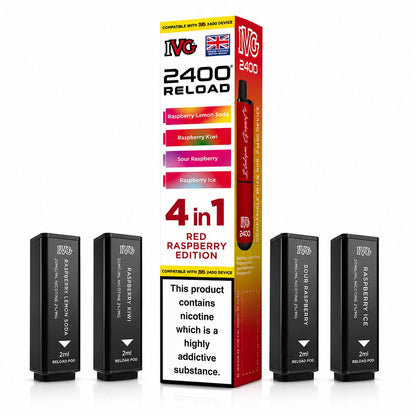 Ivg 2400 Reloaded Prefilled 4 in 1 Replacement Pods -Pack of 5