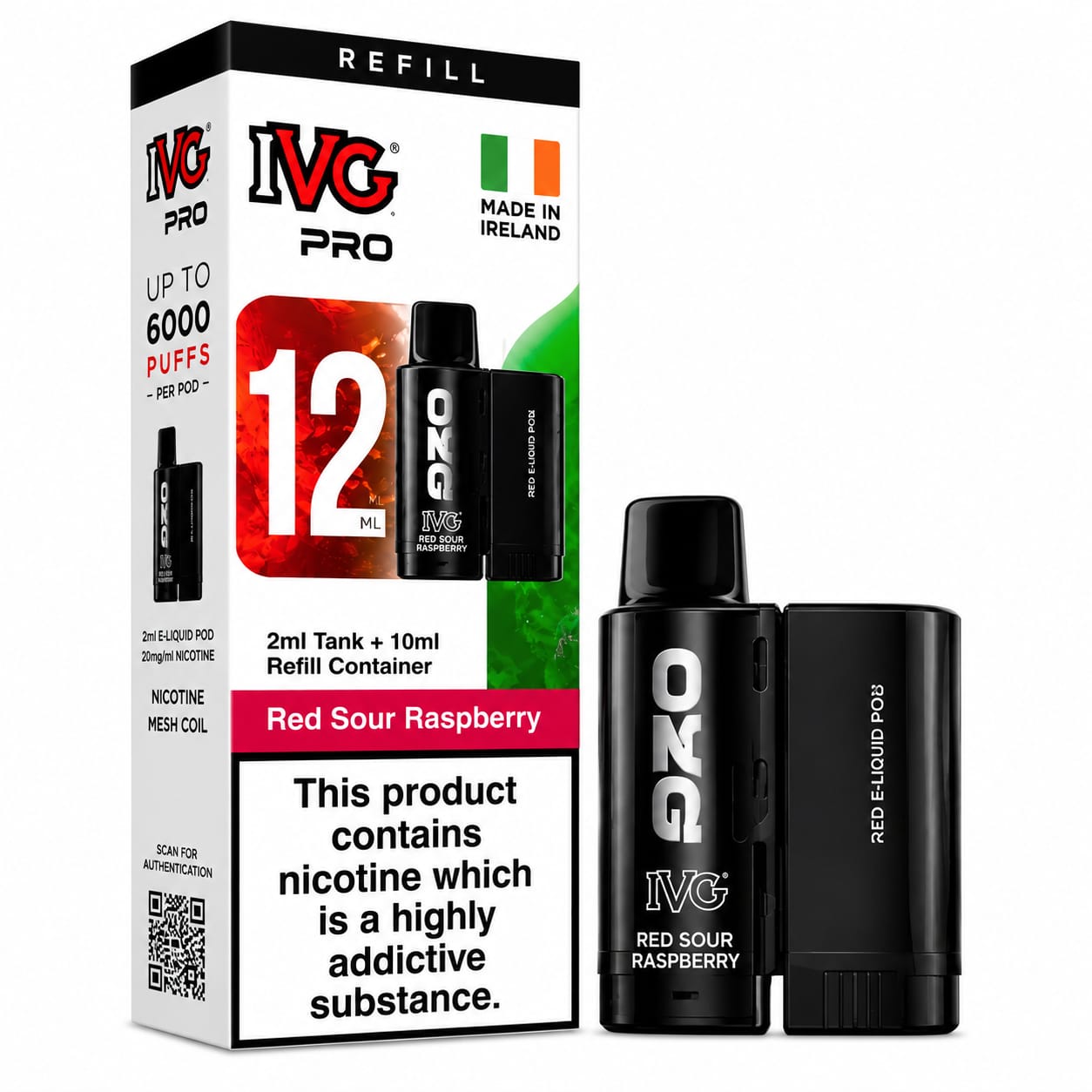 IVG Pro 12 Prefilled Replacement Pods, Single