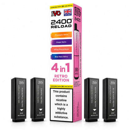 Ivg 2400 Reloaded Prefilled 4 in 1 Replacement Pods -Pack of 5