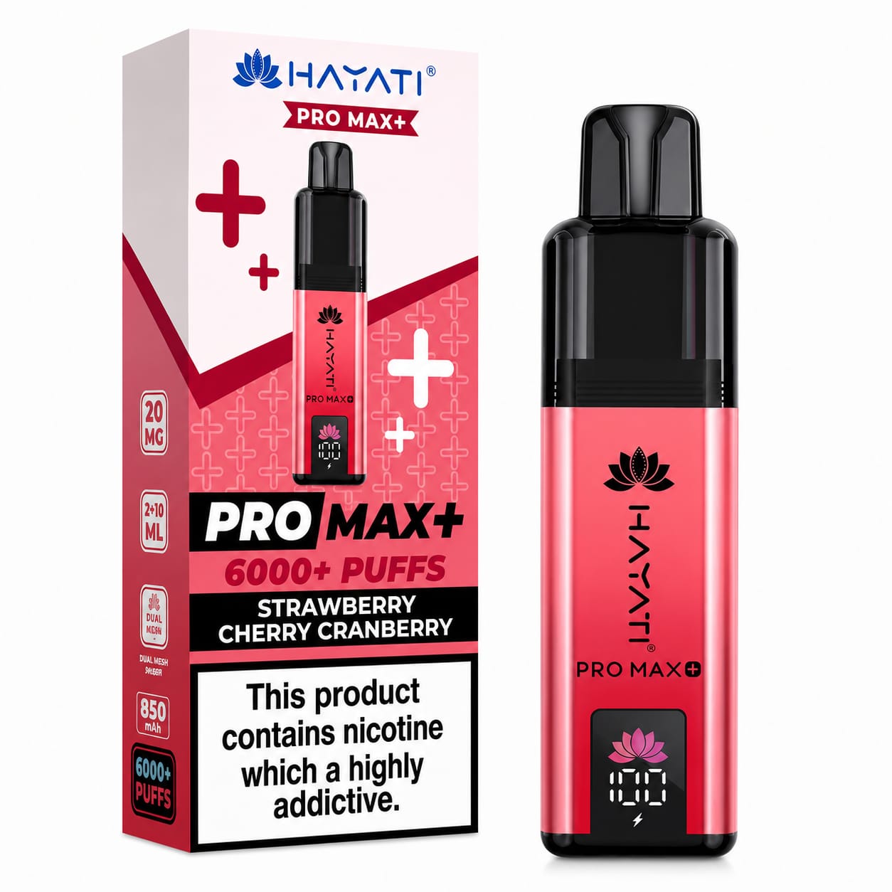Hayati Pro Max Plus 6000 Puff Prefilled Vape Kit - Pack Of 5