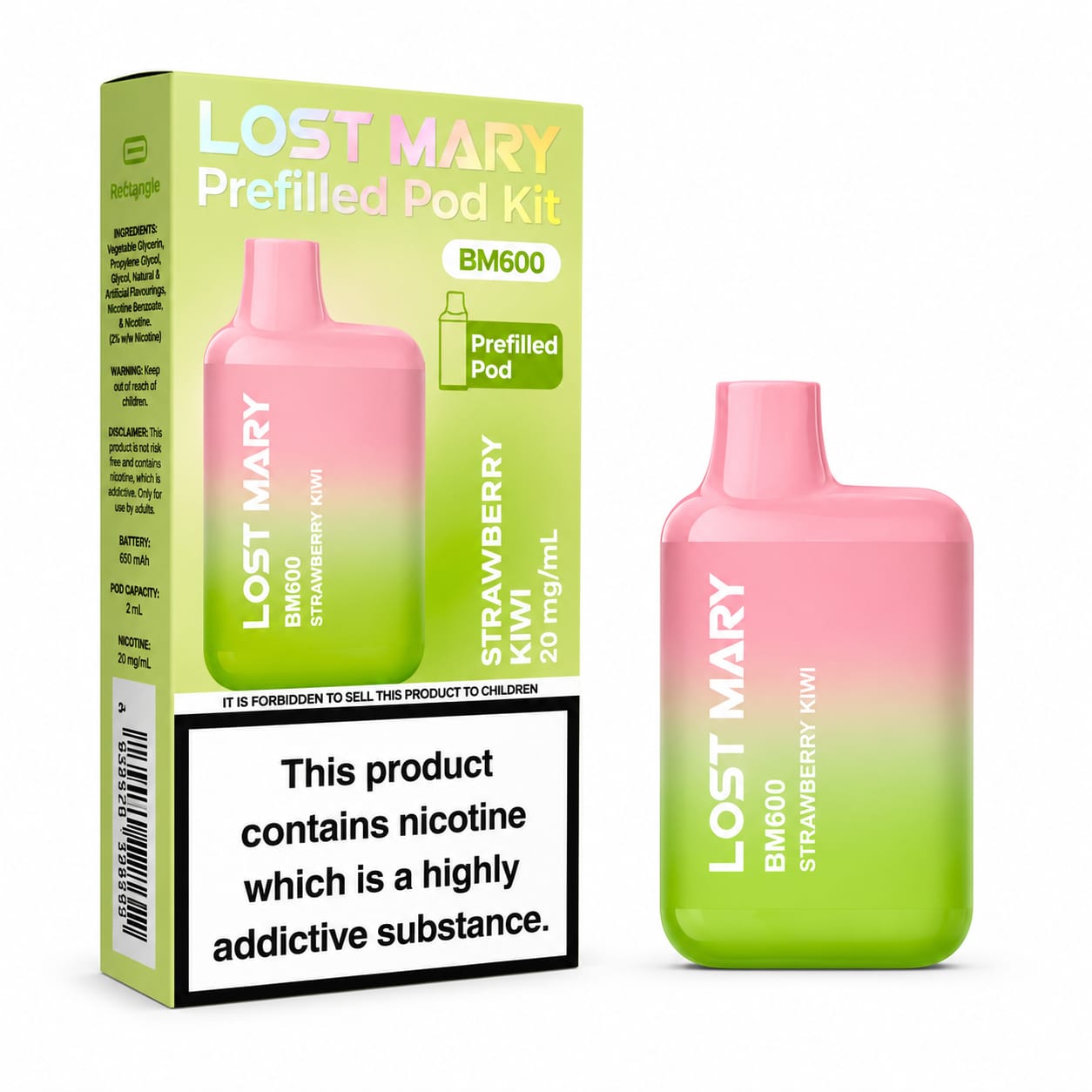 Lost Mary BM600 Prefilled Rechargeable Vape Kit - Pack Of 10