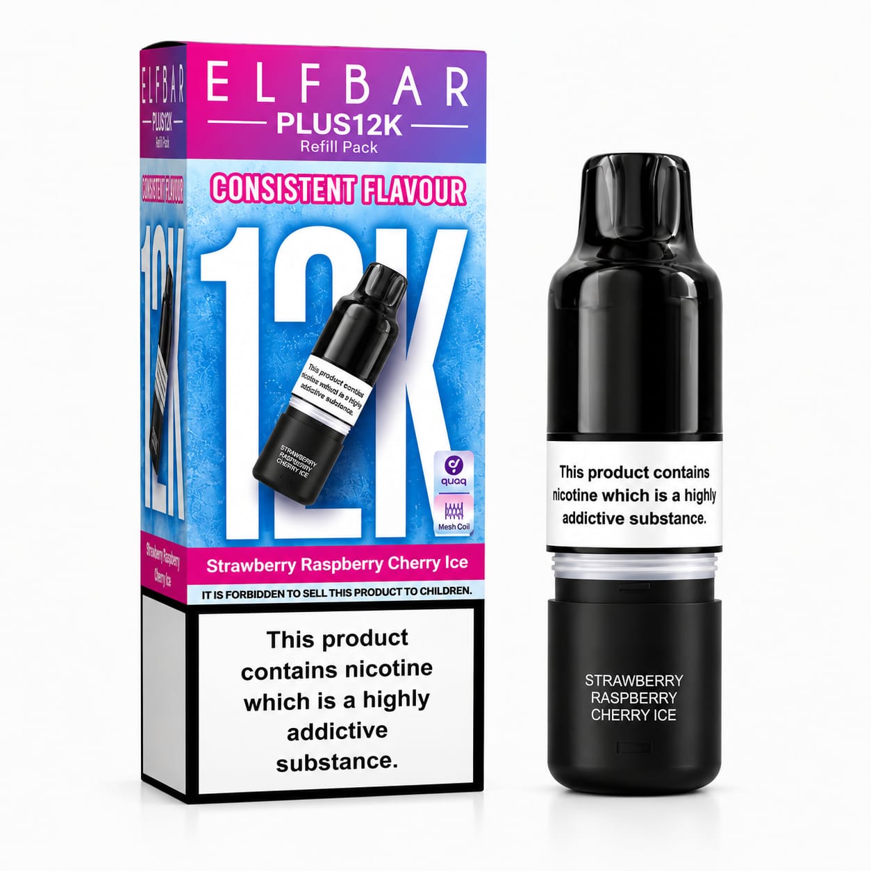 Elf Bar Plus 12K Prefilled Replacement Pods: Pack of 5