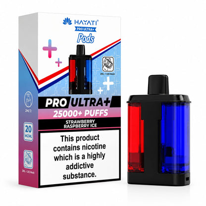 Hayati Pro Ultra Plus 25000 Puff Prefilled Replacement Pods 20mg, Pack Of 5