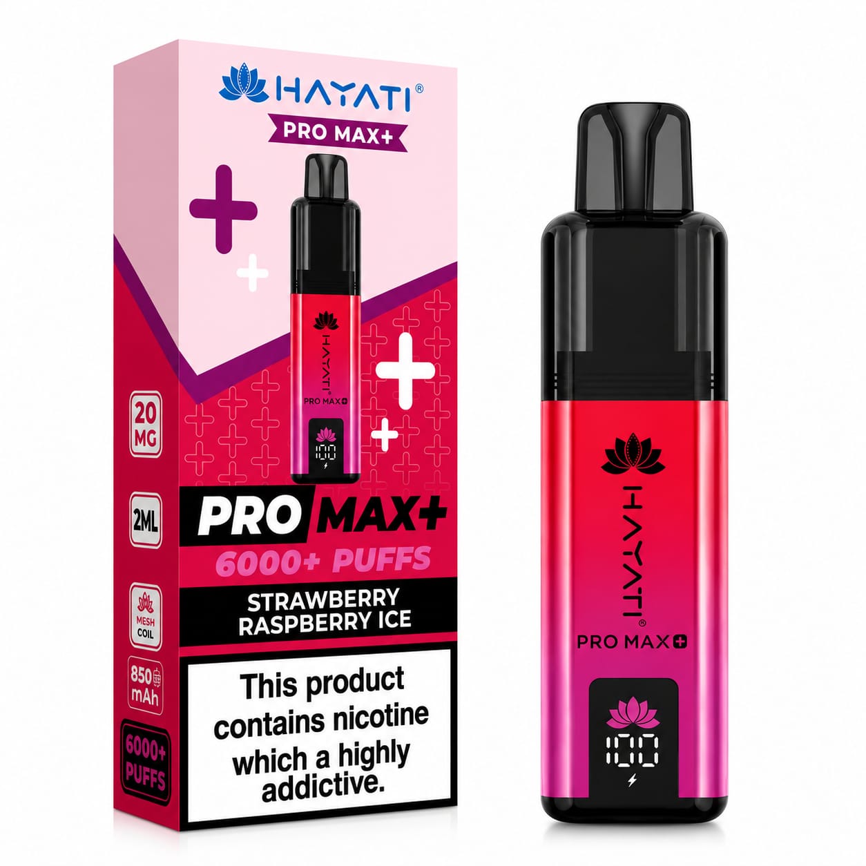 Hayati Pro Max Plus 6000 Puff Prefilled Vape Kit - Pack Of 5
