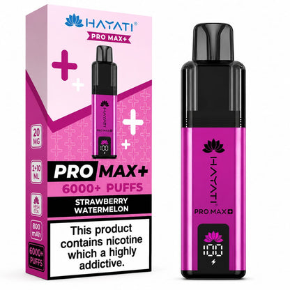 Hayati Pro Max Plus 6000 Puff Prefilled Vape Kit - Pack Of 5