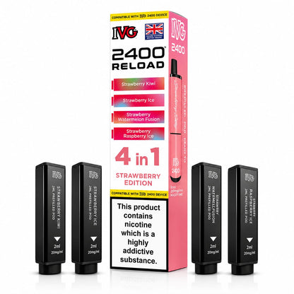 Ivg 2400 Reloaded Prefilled 4 in 1 Replacement Pods -Pack of 5