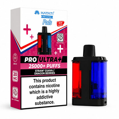Hayati Pro Ultra Plus 25000 Puff Prefilled Replacement Pods 20mg, Pack Of 5