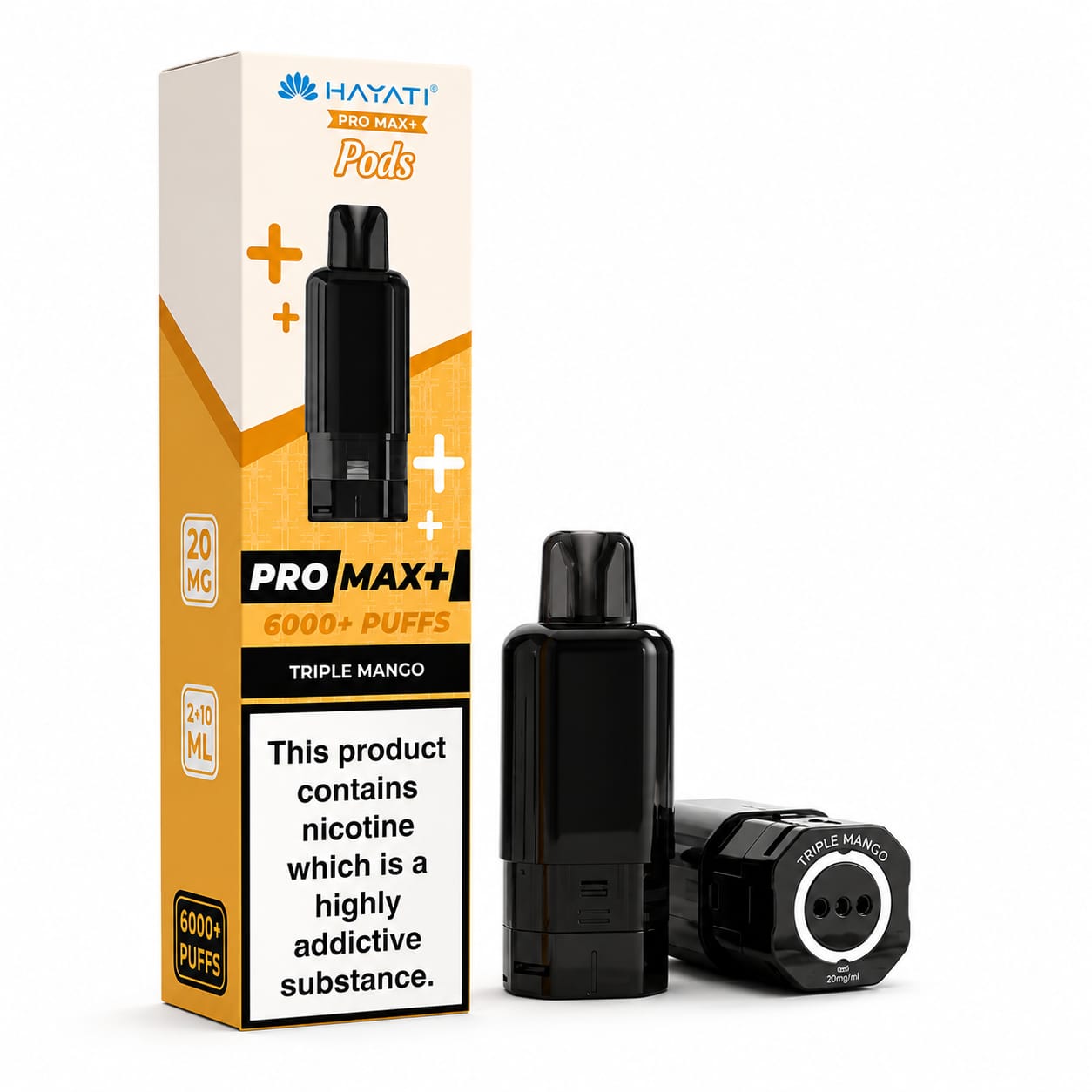 Hayati Pro Max Plus 6000 Puff Prefilled Replacement Pods, Pack Of 5