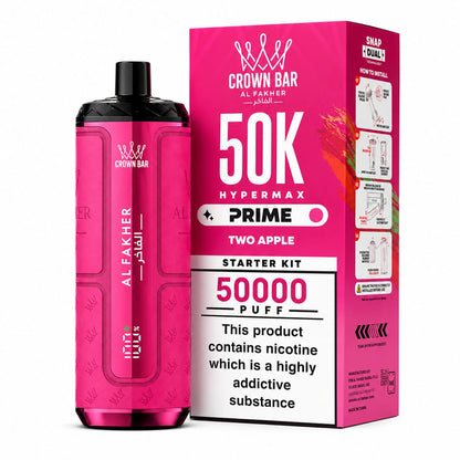 Crown Bar Al Fakher HyperMax Prime 50K Prefilled Vape Device - Single Device