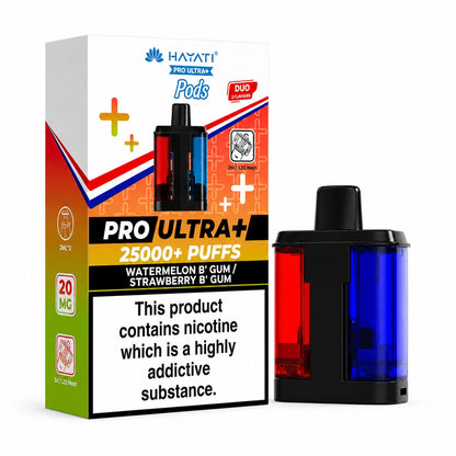 Hayati Pro Ultra Plus 25000 Puff Prefilled Replacement Pods 20mg, Pack Of 5
