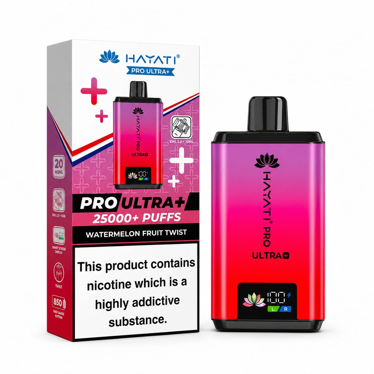 Hayati Pro Ultra Plus 25000 Prefilled Vape Kit, Single Device