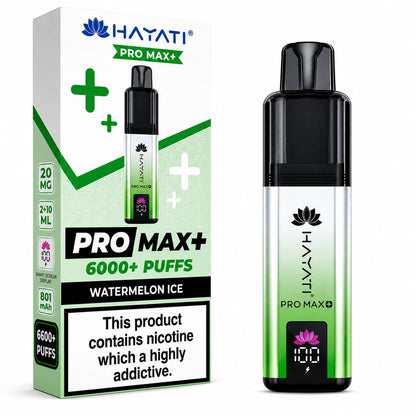 Hayati Pro Max Plus 6000 Puff Prefilled Vape Kit - Pack Of 5